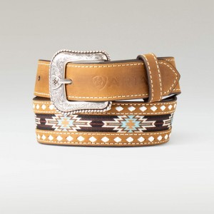 Ariat Southwest Diamond Belt Brązowe Polska | RNJQWS-049