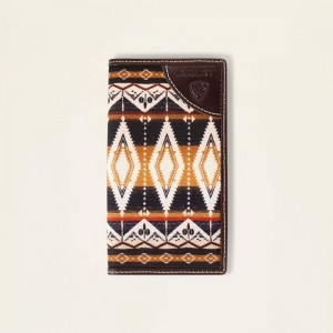 Ariat Southwest Fabric Rodeo Wallet Brązowe Polska | BUSZDQ-629