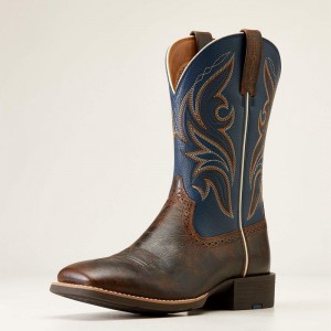 Ariat Sport Knockout Western Boot Ciemny Polska | ASCNMR-782