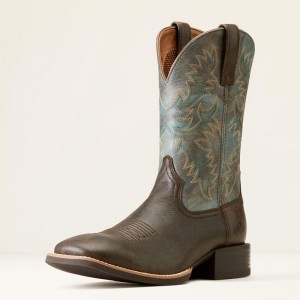 Ariat Sport Latigo Western Boot Czekolada Brązowe Polska | JONVMI-561