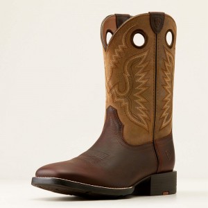 Ariat Sport Ranger Western Boot Barley Brown/ Toasted Tan Polska | RQXVAY-378