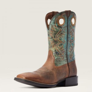 Ariat Sport Rodeo Western Boot Brązowe Polska | QPLYFK-732