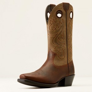 Ariat Sport Square Toe Cowboy Boot Brązowe Polska | GTZPYO-859