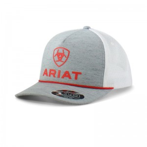 Ariat Stacked Logo Rope Cap Czerwone Polska | TPAGKQ-408