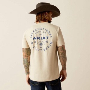 Ariat Stamped Seal T-Shirt Natural Polska | FGADSY-034