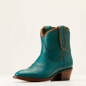 Ariat Sterling Cora Western Boot Empress Teal Polska | XWDCQA-175