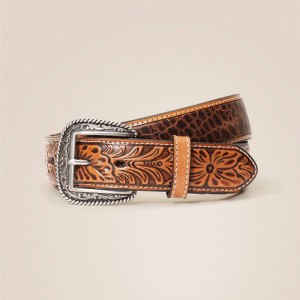 Ariat Stonetown Belt Tan Polska | ZHWQPK-106