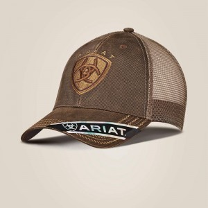 Ariat Structured Cap Brązowe Polska | GLCNKZ-075