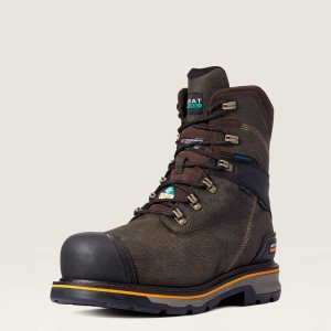 Ariat Stump Jumper 8" Csa Glacier Grip Waterproof 600g Composite Toe Work Boot Kawa Polska | FNAJLZ-389