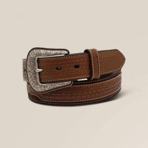 Ariat Sun Burst Medallion Belt Brązowe Polska | ZTDONM-326