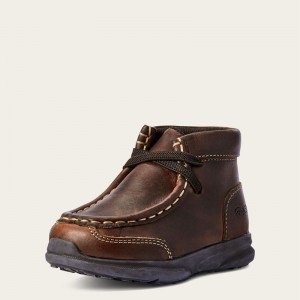 Ariat Td Lil' Stompers Garrison Spitfire Brązowe Polska | HAFSJT-642