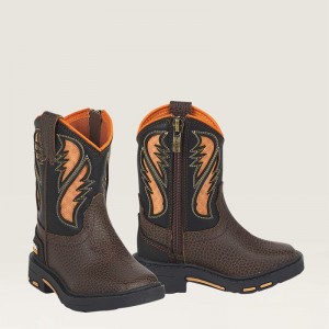 Ariat Td Lil Stompers Intrepid Boot Brązowe Polska | NHFLJU-314