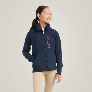 Ariat Team Logo Full Zip Sweatshirt Team Polska | YXQDFJ-024