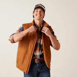 Ariat Team Logo Insulated Vest Chestnut Polska | UYVIRA-716