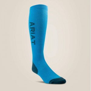 Ariat Tek Performance Socks Hawaiian Surf/Reflecting Pond Polska | HYQAWO-659