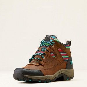 Ariat Terrain Venttek 360 Boot Arizona Brown/Turquoise Serape Polska | HZUWBP-790