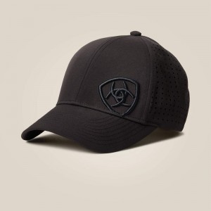 Ariat Tri Factor Cap Czarne Polska | DFARGO-736