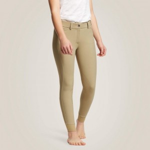 Ariat Tri Factor Eq Grip Knee Patch Breech Tan Polska | CVMEZY-864