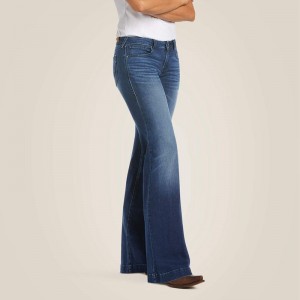 Ariat Trouser Mid Rise Stretch Kelsea Wide Leg Jean Joanna Polska | KDPAGJ-652