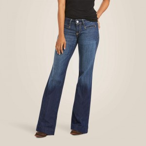 Ariat Trouser Mid Rise Stretch Lucy Wide Leg Jean Pacific Polska | SYJLBW-765