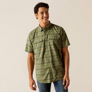 Ariat Venttek Outbound Fitted Shirt Four Leaf Clover Polska | ABRUYF-093