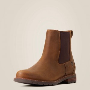 Ariat Wexford Waterproof Chelsea Boot Brązowe Polska | GFCQAW-092