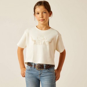 Ariat Wild Hat T-Shirt Coconut Milk Polska | EFHDPY-850