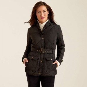 Ariat Woodside Jacket Czarne Polska | HRQGDO-108