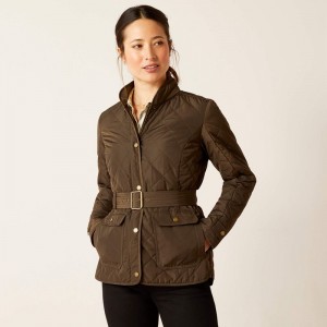 Ariat Woodside Jacket Earth Polska | EXZFWA-564