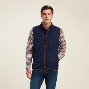 Ariat Woodside Vest Granatowe Polska | ZLJNKM-703