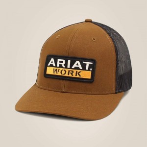 Ariat Work Cap Brązowe Polska | TXFSBA-910