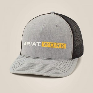 Ariat Work Cap Gray Polska | IWEHQP-947