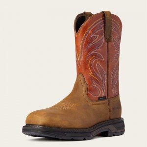 Ariat Workhog Xt Cottonwood Carbon Toe Work Boot Ciemny Polska | TQLKMB-076