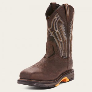 Ariat Workhog Xt Dare Carbon Toe Work Boot Brązowe Polska | SUDTYQ-201