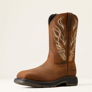 Ariat Workhog Xt Phoenix Carbon Toe Work Boot Brązowe Polska | EOGZWN-592