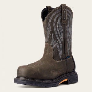 Ariat Workhog Xt Tumbleweed Waterproof Carbon Toe Work Boot Kawa Polska | VZHCDJ-583