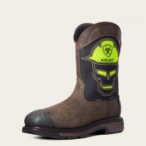 Ariat Workhog Xt Venttek Bold Waterproof Carbon Toe Work Boot Kawa Polska | NLYGAU-462