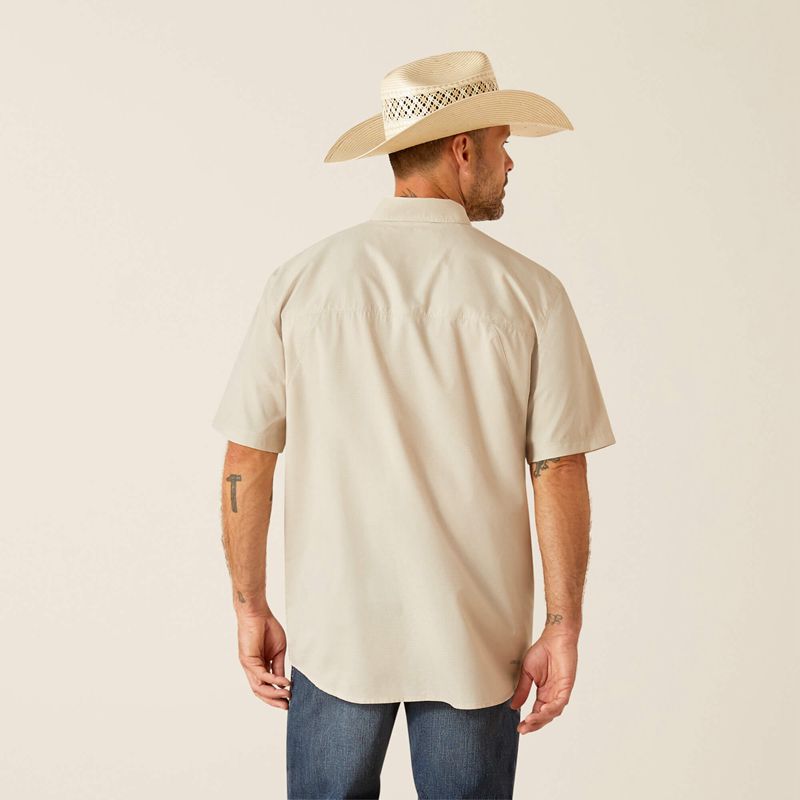 Ariat 360 Airflow Classic Fit Shirt Srebrne Polska | KRFPQT-017