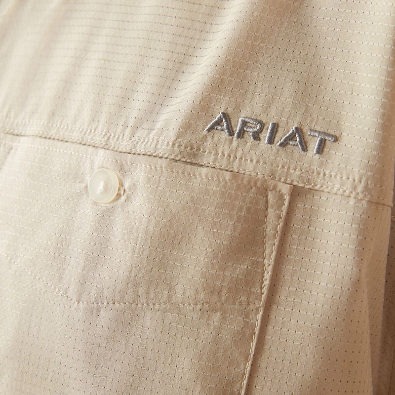 Ariat 360 Airflow Classic Fit Shirt Srebrne Polska | KRFPQT-017