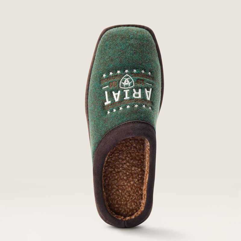 Ariat 93 Liberty Square Toe Slipper Zielone Polska | KYTWVX-348