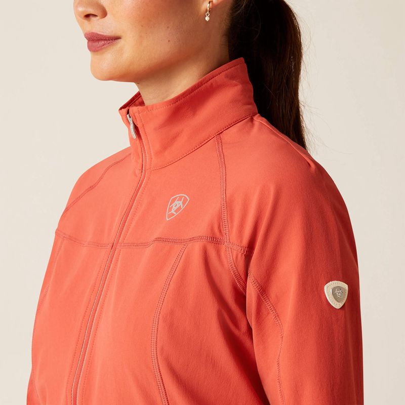 Ariat Agile Softshell Jacket Baked Apple Polska | QVKXFH-209