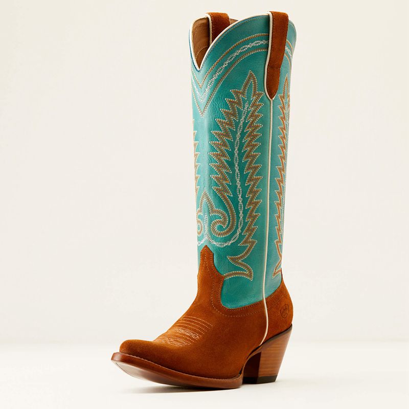 Ariat Ambrose Western Boot Turkusowe Polska | JCDIRK-043