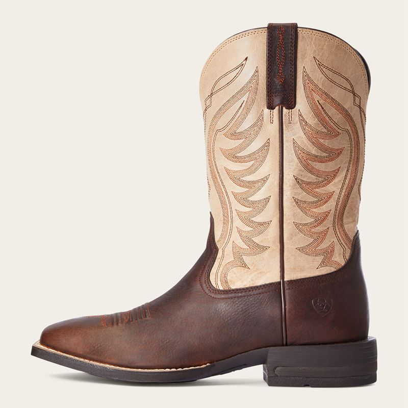 Ariat Amos Cowboy Boot Brązowe Polska | FRHDSN-015