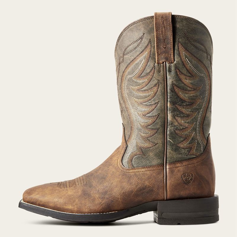 Ariat Amos Cowboy Boot Sorrel Crunch Polska | REYPHG-206