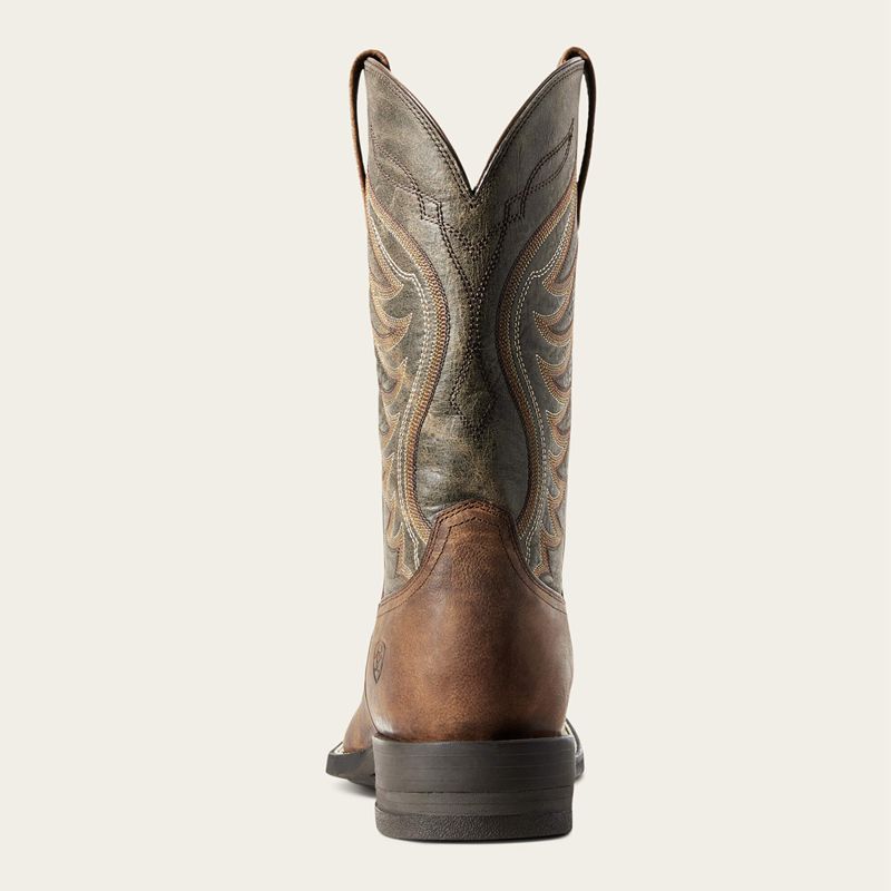 Ariat Amos Cowboy Boot Sorrel Crunch Polska | REYPHG-206