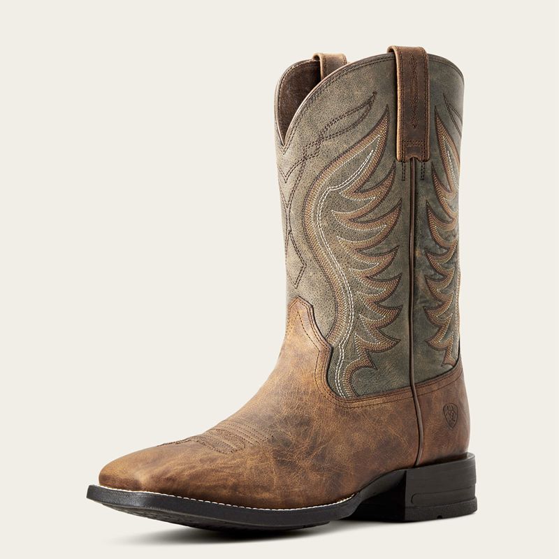 Ariat Amos Cowboy Boot Sorrel Crunch Polska | REYPHG-206