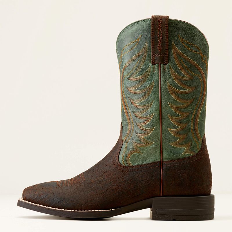 Ariat Amos Cowboy Boot Zielone Polska | GQCXRD-570