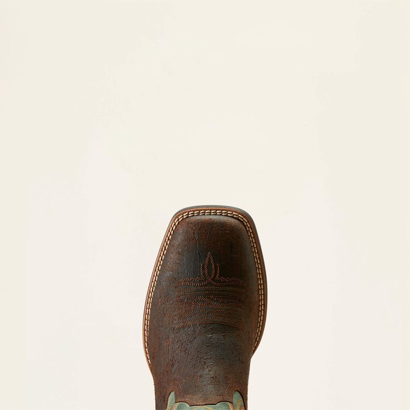 Ariat Amos Cowboy Boot Zielone Polska | GQCXRD-570