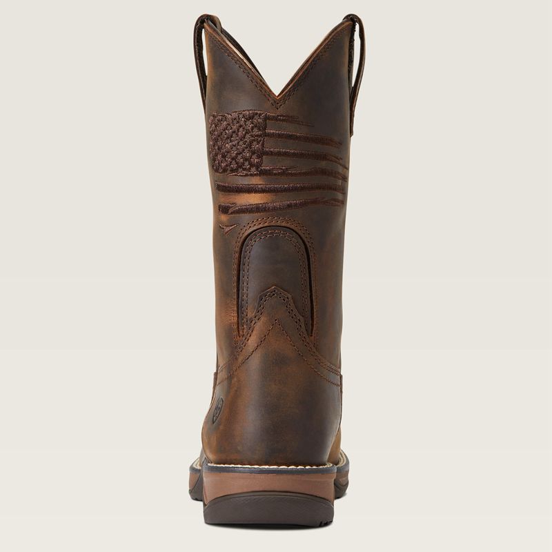 Ariat Anthem Patriot Western Boot Brązowe Polska | UGYIED-406