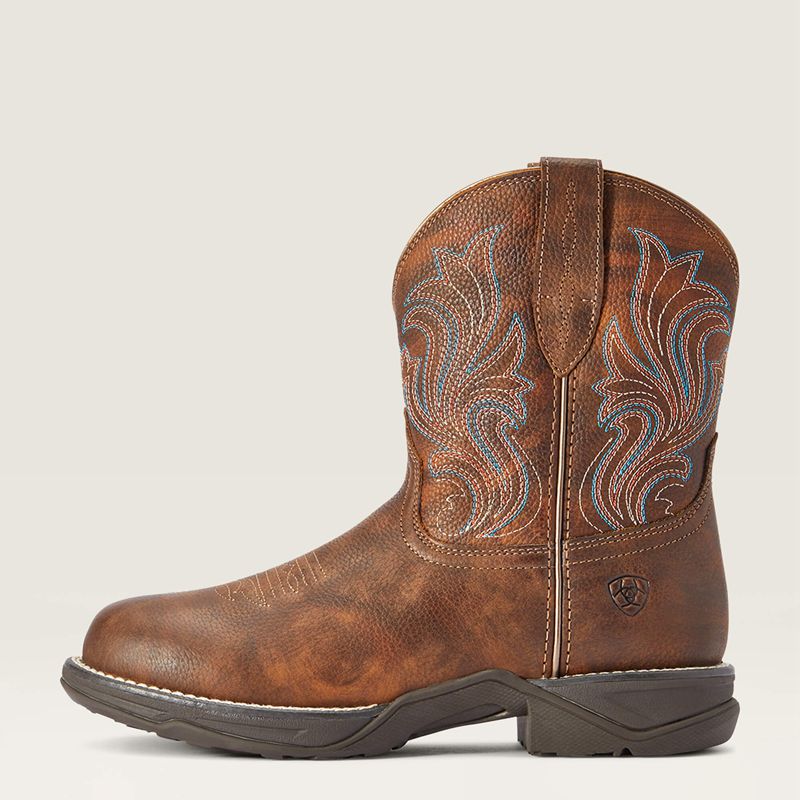 Ariat Anthem Round Toe Shortie Western Boot Miedź Polska | ODZTFC-072